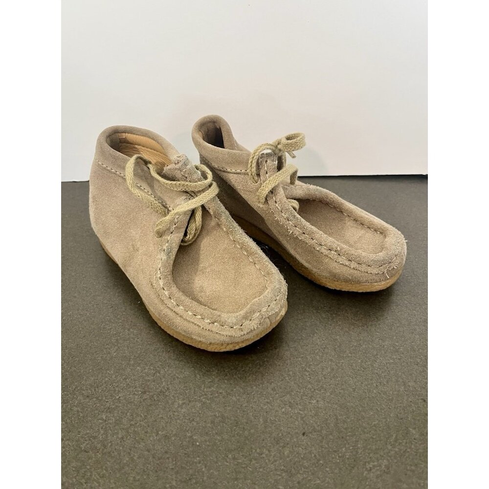 Clarks Wallabees Brown Suede Leather Toddlers 6.5M/W